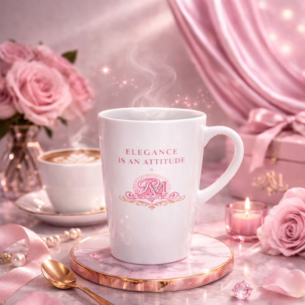RM “Elegance Is An Attitude” Latte Mug